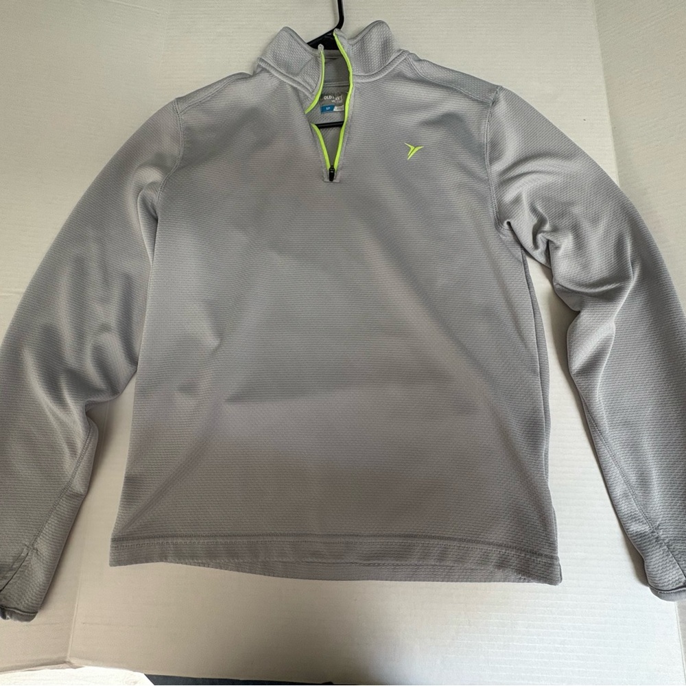 Old Navy Gray Performance Quarter-Zip Jacket Size Small